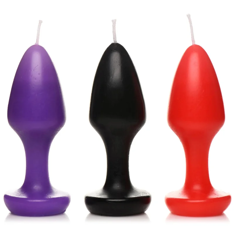 Kink Inferno Drip Candles - Black, Purple, Red