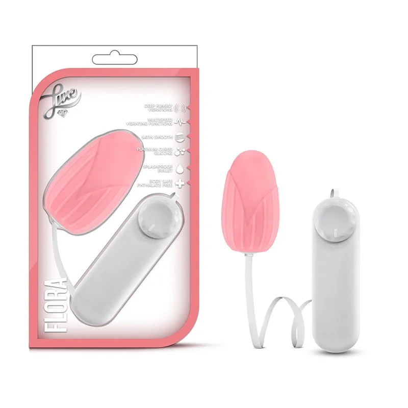 Luxe - Flora - Bullet with Silicone Sleeve - Pink