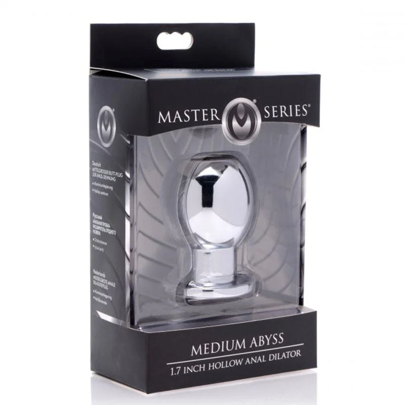 Master Series Medium Abyss Steel Hollow Anal Plug