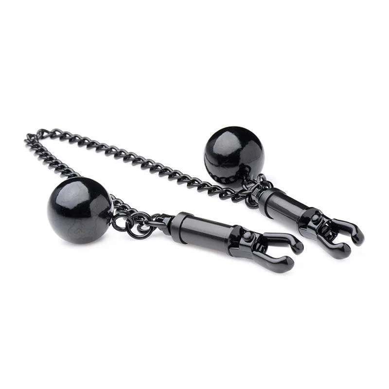 Mistress Isabella Barrel Nipple Clamps w/ Weights