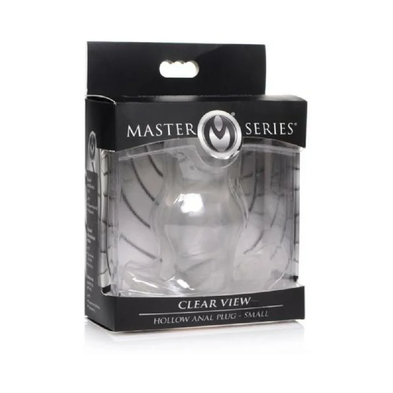 Ms Clear View Hollow Anal Plug Sm