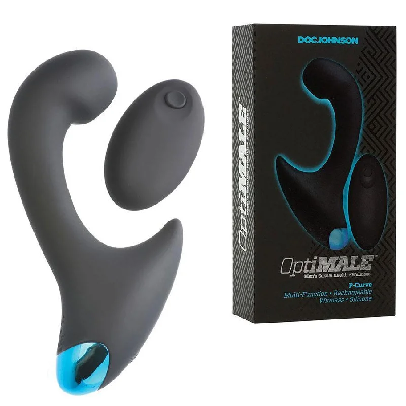 Optimale P-Curve Vibrating Prostate Massager & Wireless Silicone Anal Vibrator for Men