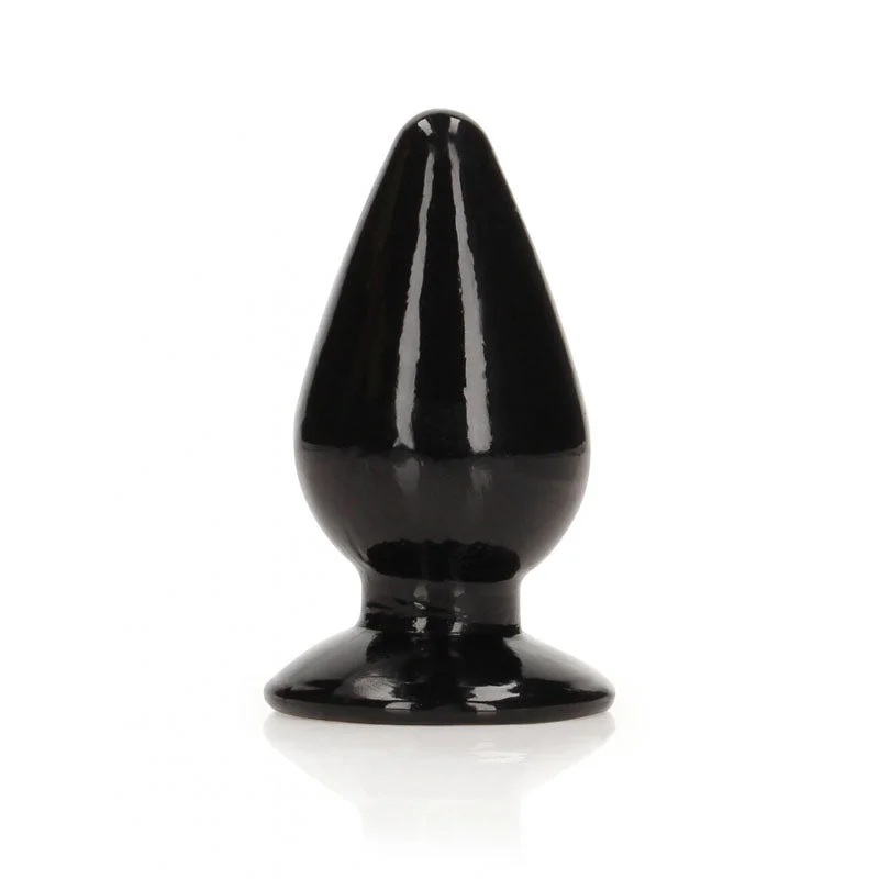 REALROCK 9 cm Anal Butt Plug - Black