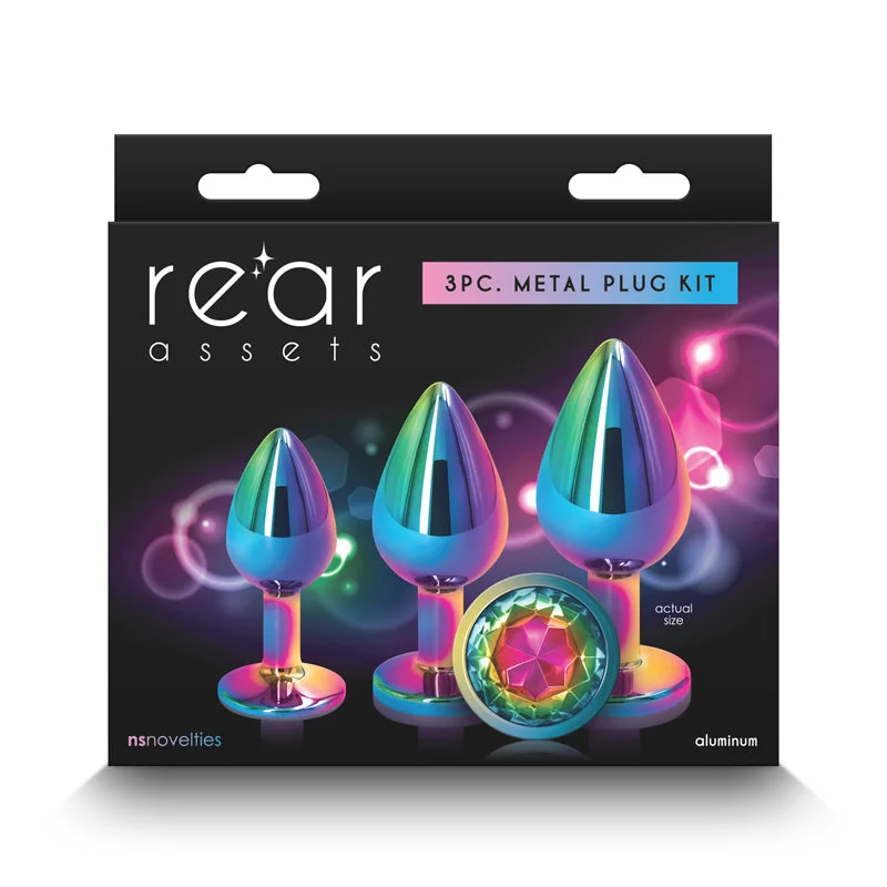 Rear Assets Butt Plug Trainer Kit - Multicolour - Rainbow