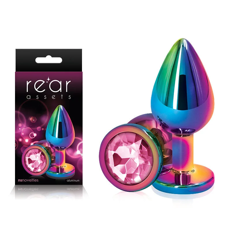 Rear Assets Multi Coloured Medium Butt Plug