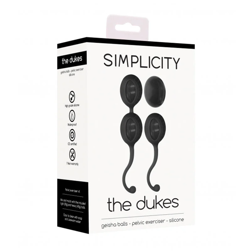 Simplicity The Dukes - Geisha Balls - Pelvic Exerciser  - Black