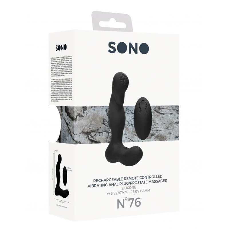 Sono No. 76 - Vibrating Anal Plug / P Massager - Black