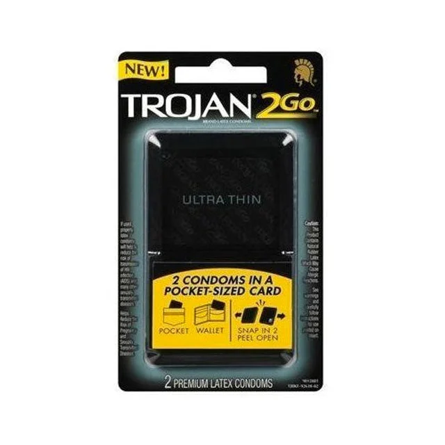 Trojan 2 Go Ultra Thin Condom Card (2)