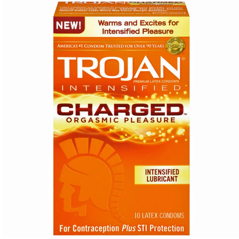 Trojan Charged Pleasure Condoms (10 count)