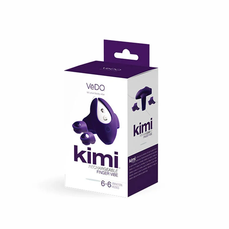 VeDO Kimi Rechargeable Dual Finger Vibe With Remote Control - Deep Purple