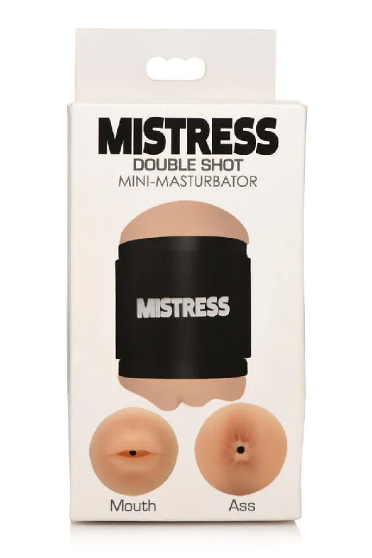 Mistress Double Shot Ass and Mouth Light Skin Tone Mini Masturbator