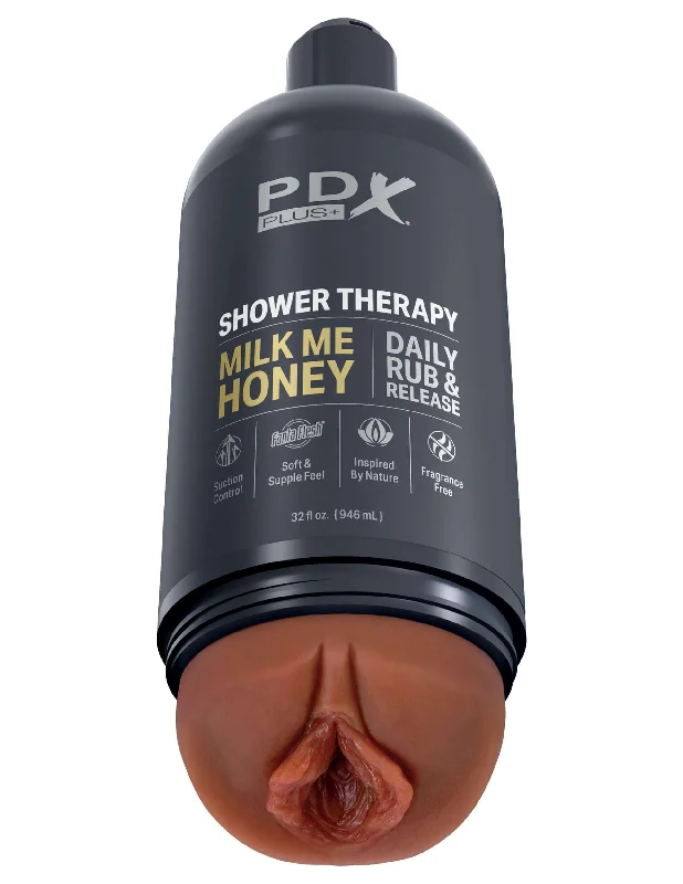 PDX Plus Shower Therapy Stroker in Brown: The Ultimate Blend of Discretion and Sensation!