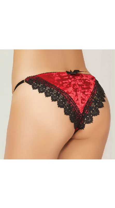 Velvet and Lace Panty